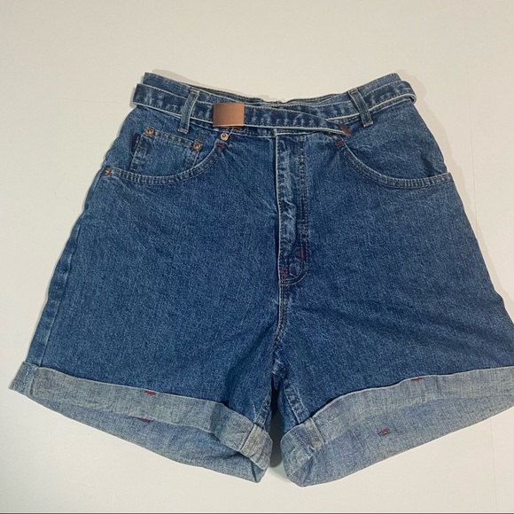 Vtg CHIC Jeans Military Jean Short - Picture 1 of 6